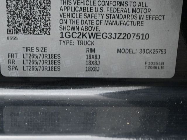 2018 Chevrolet Silverado 2500 HD LTZ