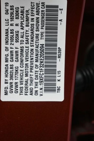 2019 Honda Civic EX