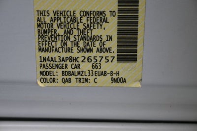 2017 Nissan Altima 2.5 SV