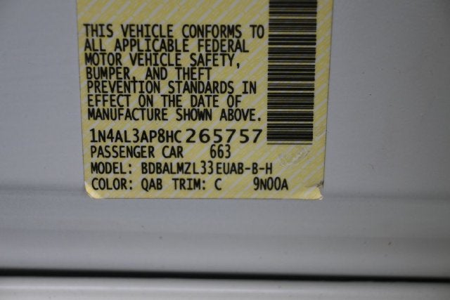 2017 Nissan Altima 2.5 SV