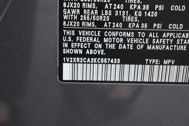 2019 Volkswagen Atlas 3.6L V6 SE R-Line