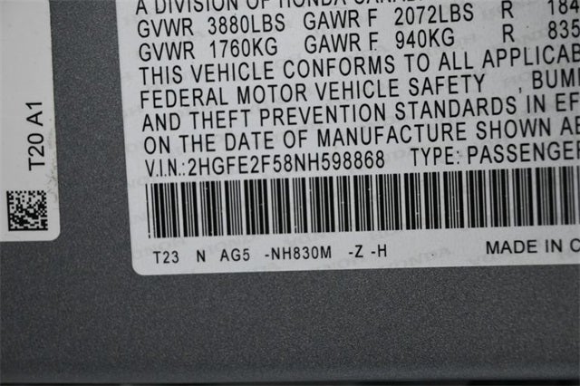 2022 Honda Civic Sport