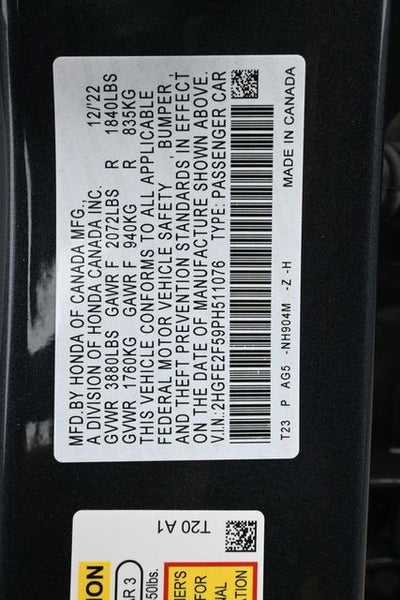 2023 Honda Civic Sport