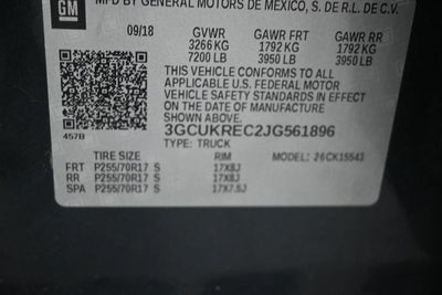 2018 Chevrolet Silverado 1500 LT LT1