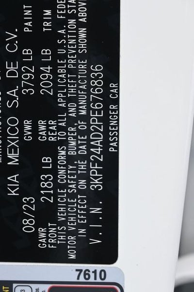 2023 Kia Forte LXS