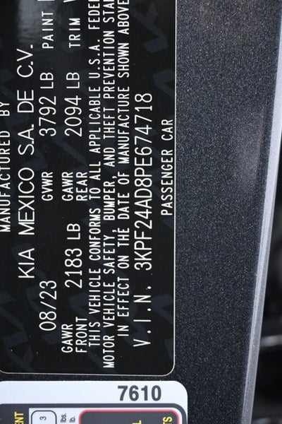 2023 Kia Forte LXS