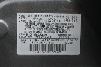 2019 Nissan Versa 1.6 SV