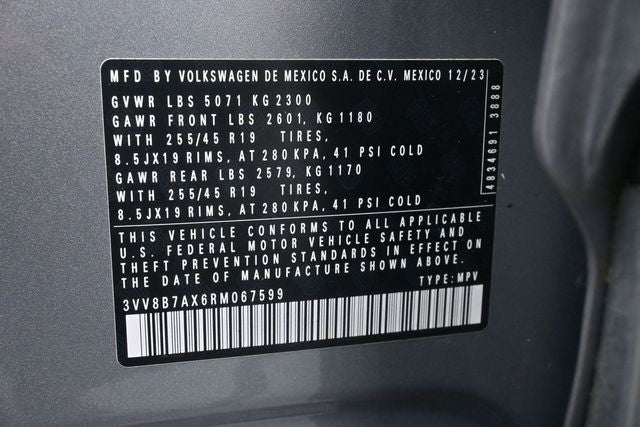 2024 Volkswagen Tiguan 2.0T SE R-Line Black