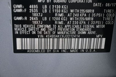 2018 Subaru Outback 2.5i Limited