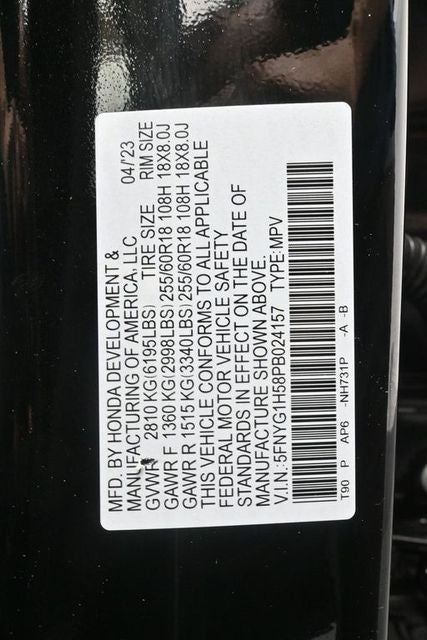 2023 Honda Pilot EX-L 7 Passenger