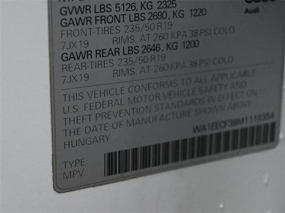 2021 Audi Q3 Premium Plus S Line quattro