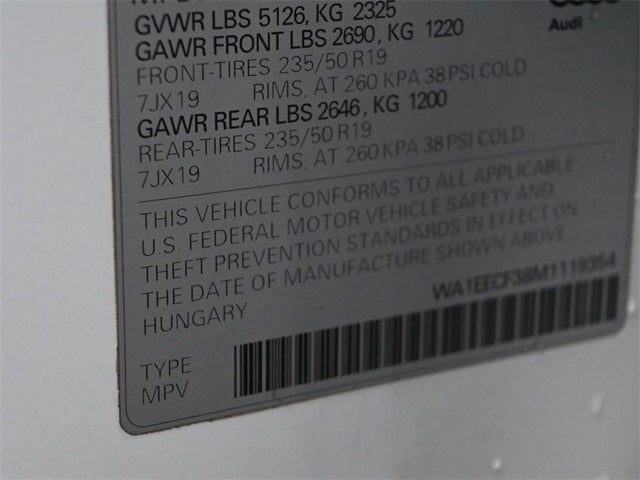 2021 Audi Q3 Premium Plus S Line quattro