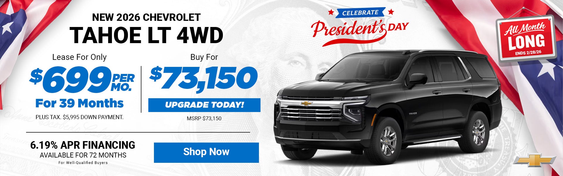 2026 Chevrolet Tahoe LT 4WD