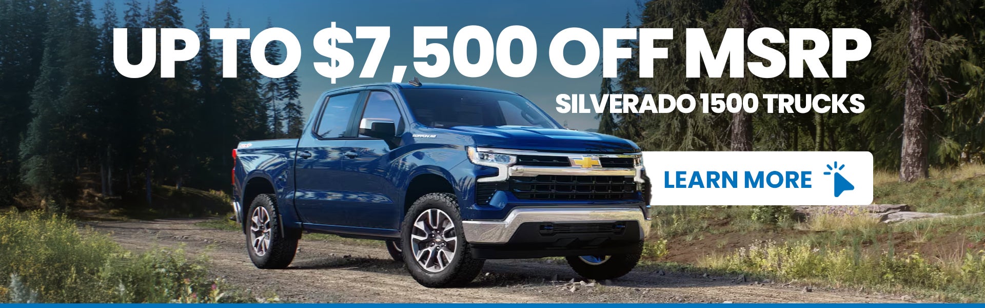 Up to $7,500 off MSRP on 1500 Trucks