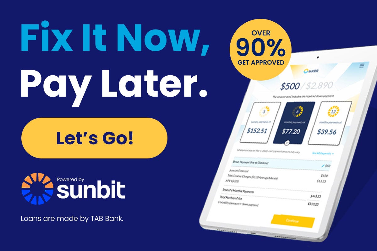 Sunbit Service & Parts Financing