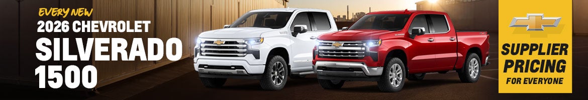SUPPLIER PRICING on All Silverado 1500 Models in Stock