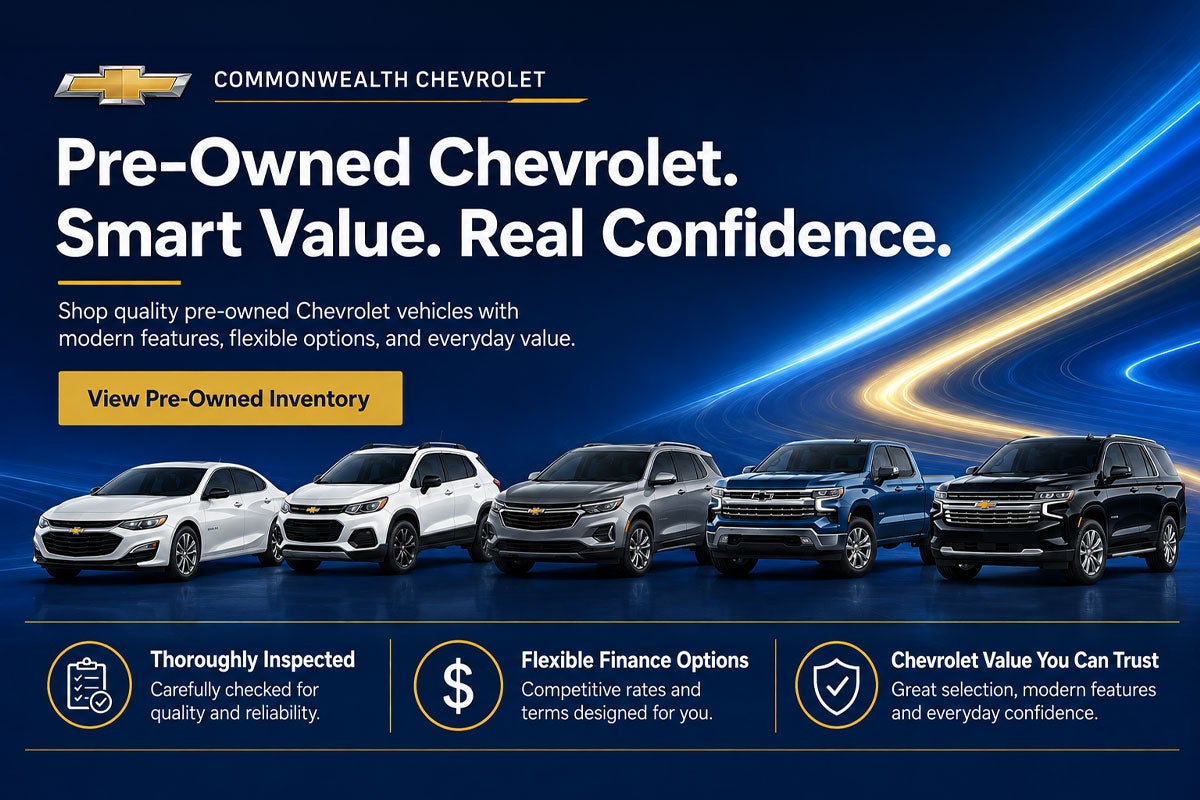 Commonwealth Chevrolet Pre Owned Vehicles