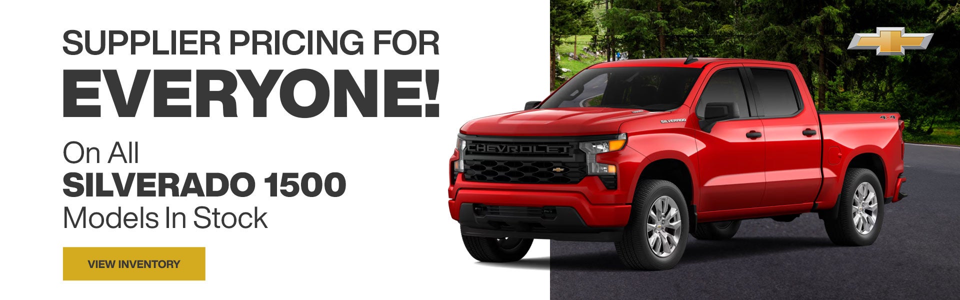Supplier Pricing on Silverado 1500