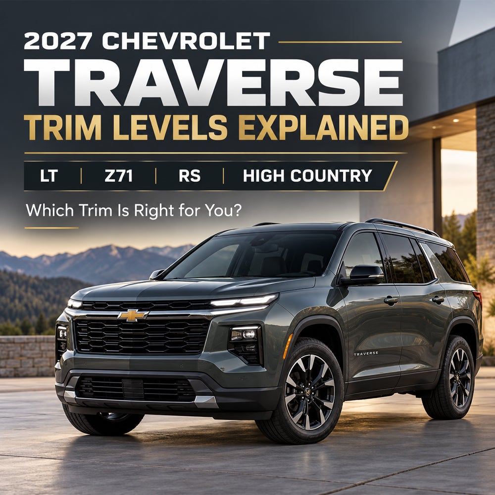 2027 Chevrolet Traverse Trim Levels Explained